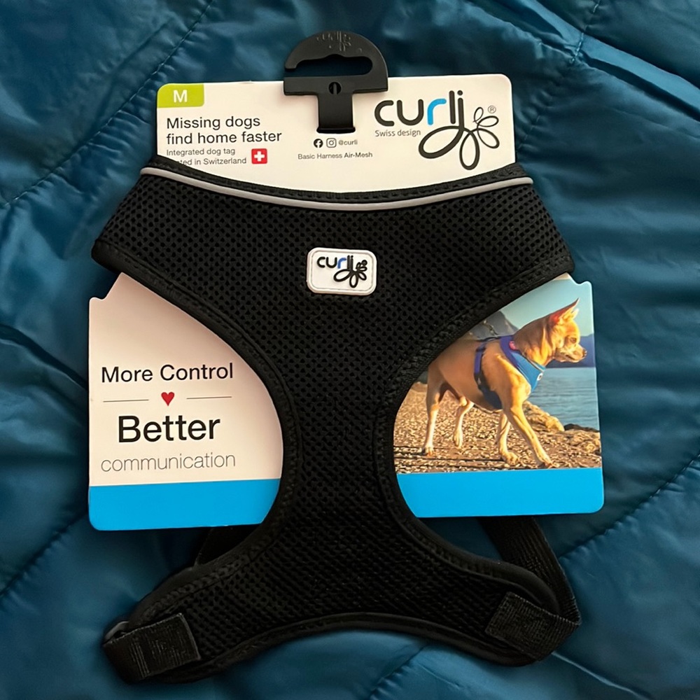 Curli Basic Harness Air Mesh Black - M